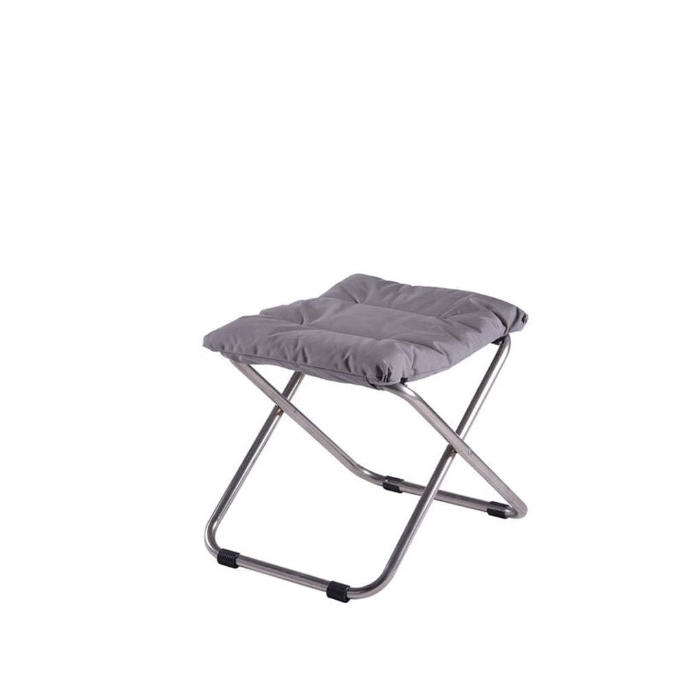 fiam tabouret chico soft grey-support en aluminium