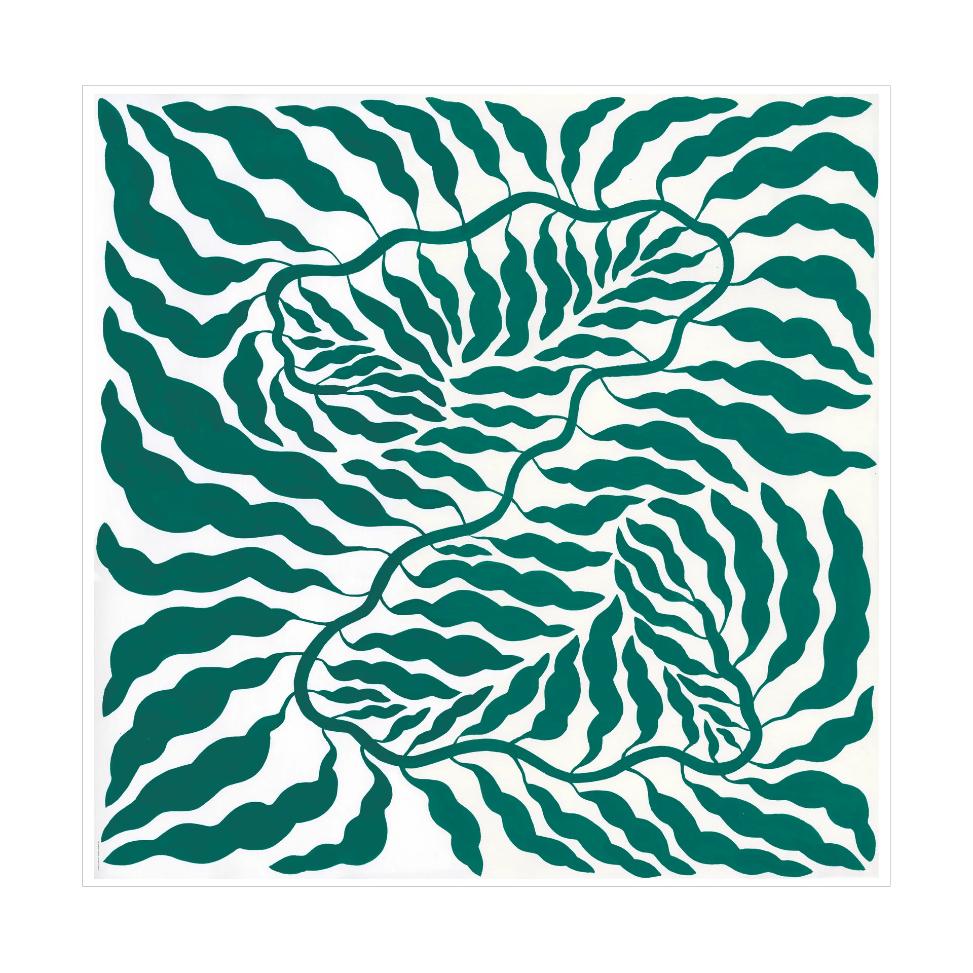 Affiche Green, 70x70 cm Fine Little Day