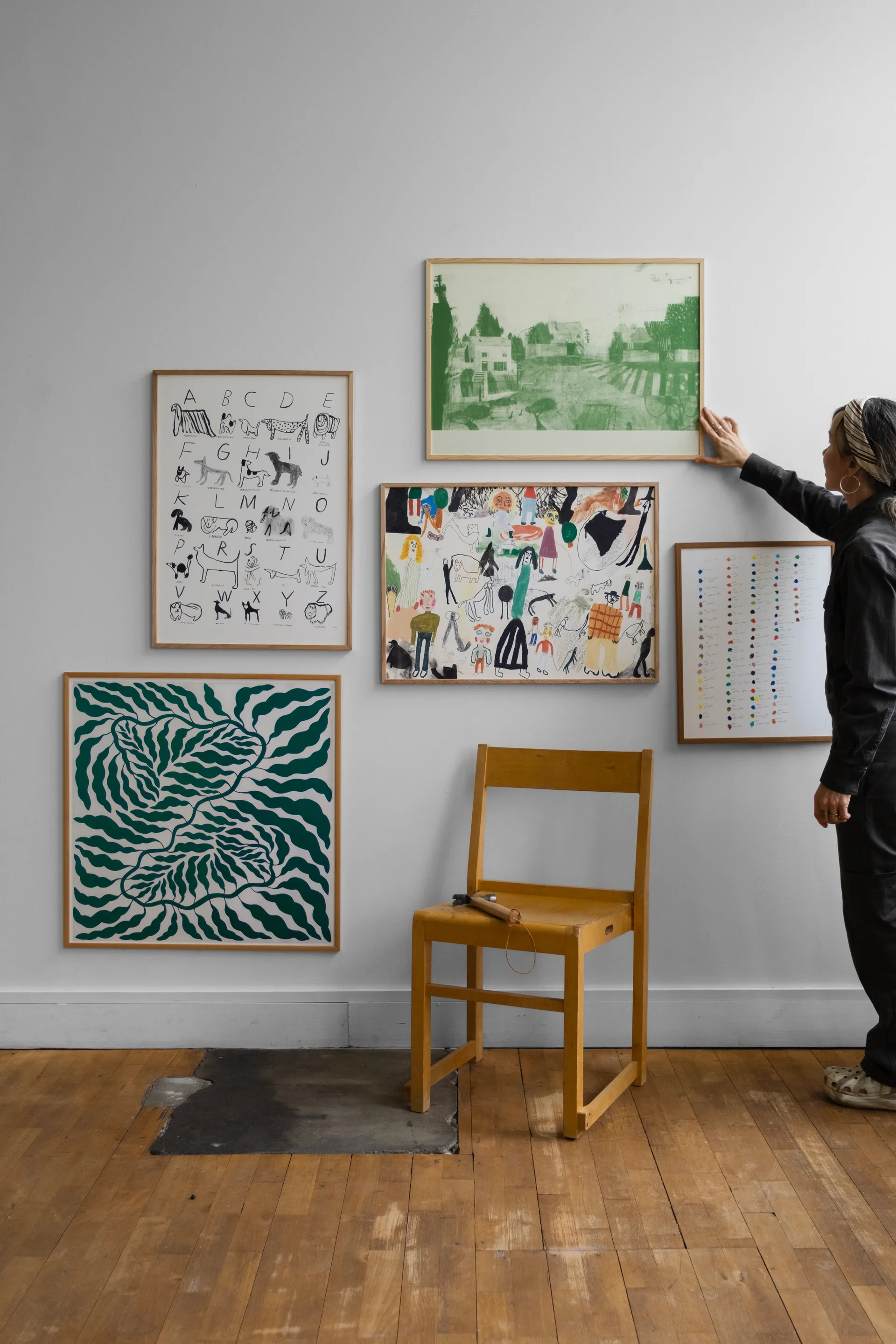 Affiche Green, 70x70 cm Fine Little Day