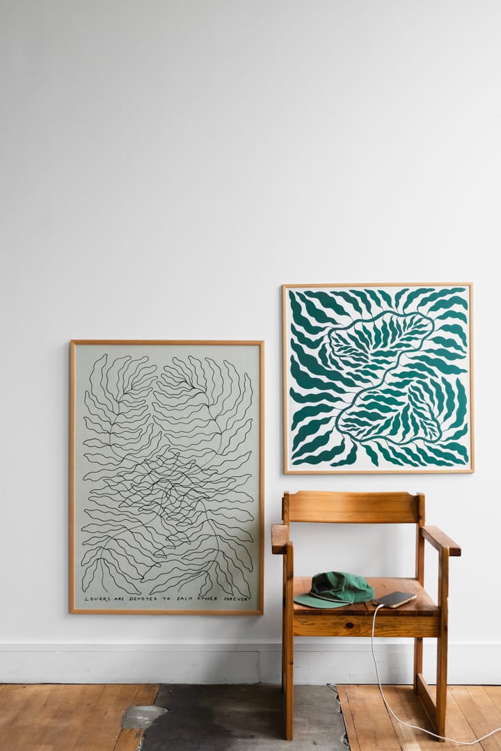 Affiche Green, 70x70 cm Fine Little Day