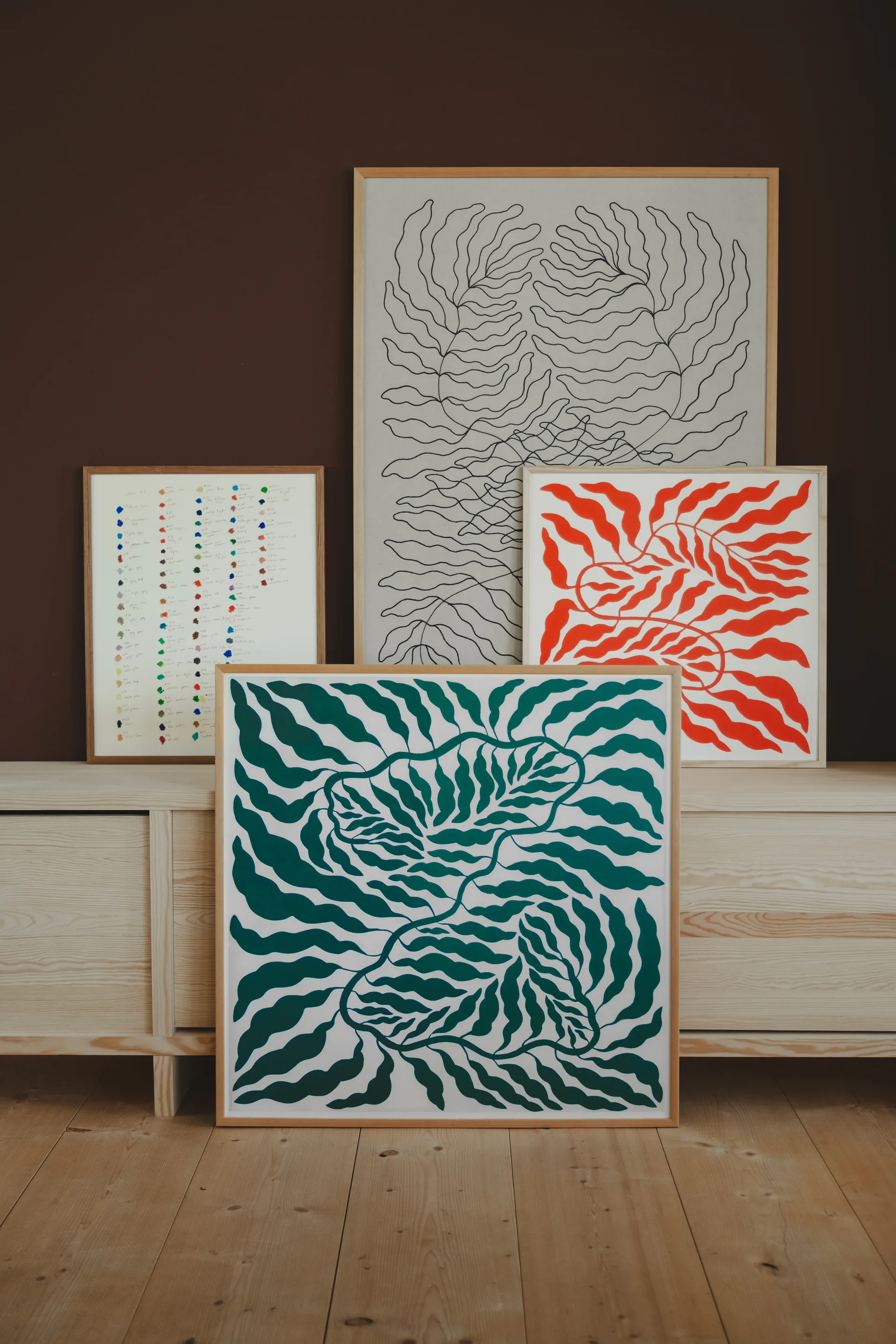 Affiche Green, 70x70 cm Fine Little Day