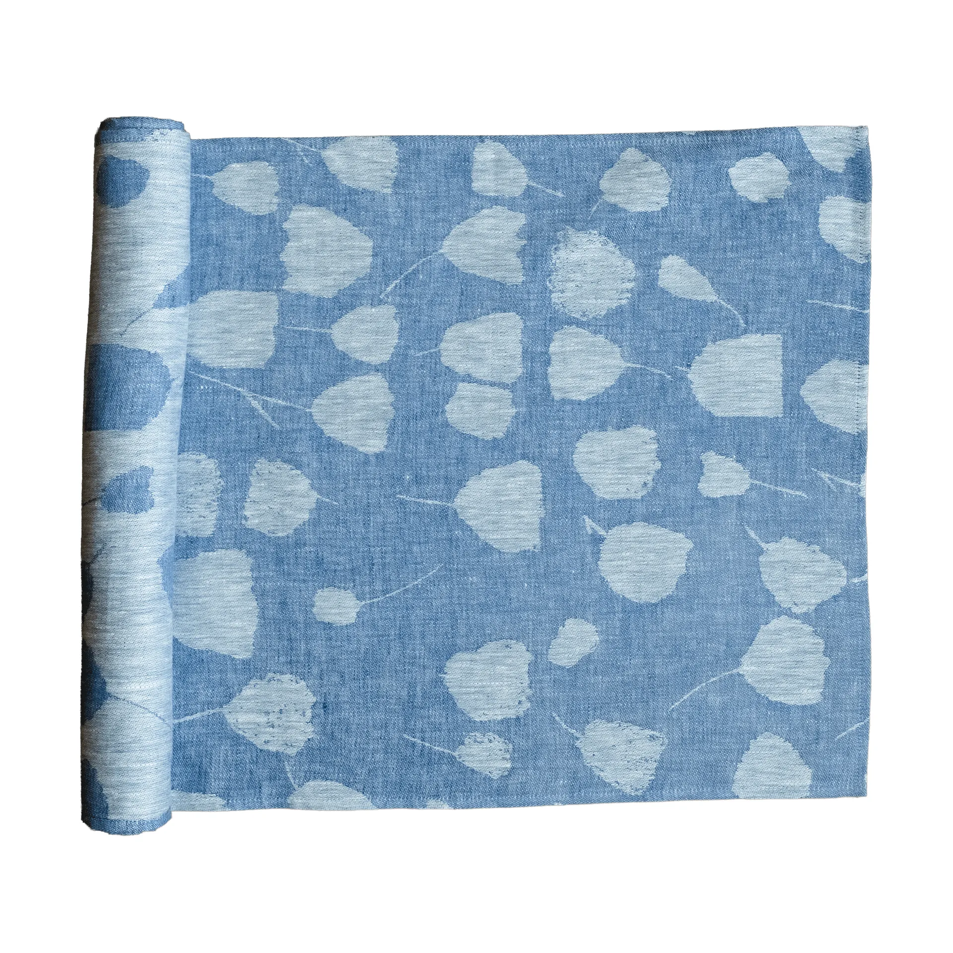 Chemin de table Bouquet 150x45 cm, Bleu-offwhite Fine Little Day