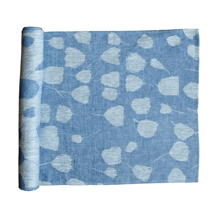 Chemin de table Bouquet 150x45 cm - Bleu-offwhite - Fine Little Day