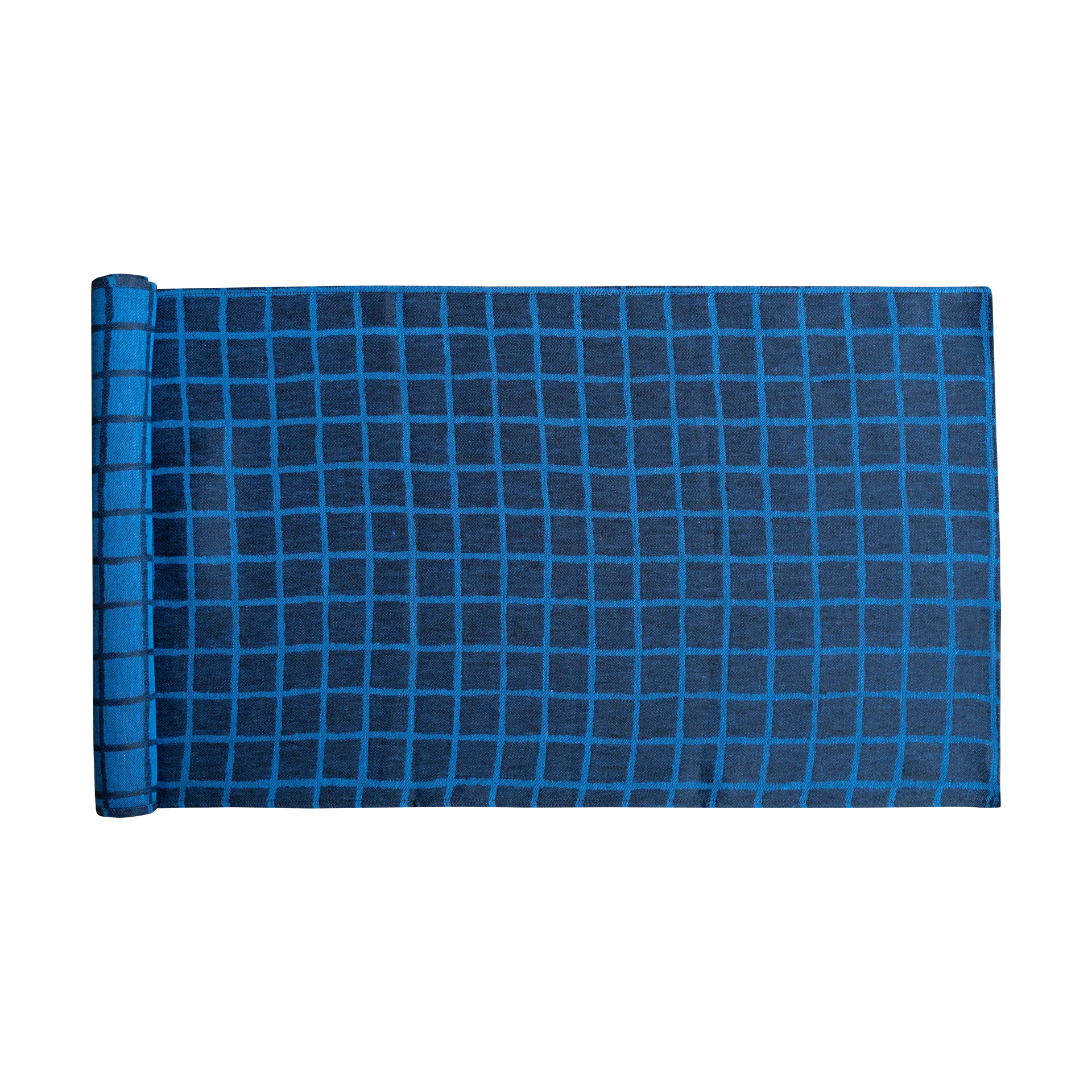 Chemin de table en jacquard 45x150 cm, Blue-black Fine Little Day