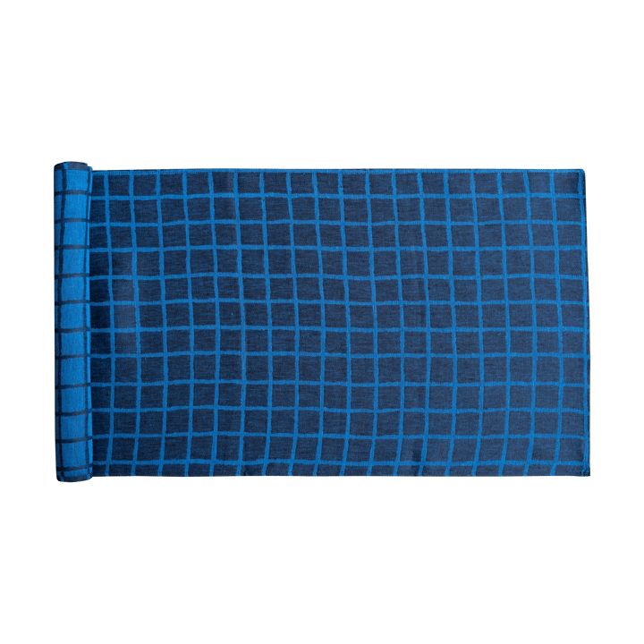 Chemin de table en jacquard 45x150 cm - Blue-black - Fine Little Day