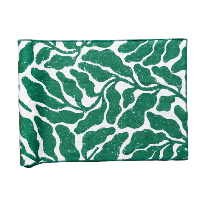 Chemin de table Leaves - Green, 45x180cm - Fine Little Day