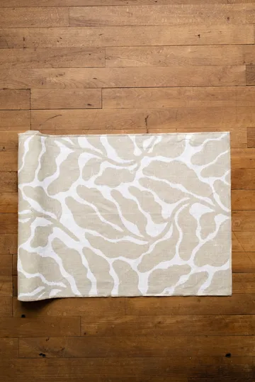 Chemin de table Leaves - Sand, 45x180cm - Fine Little Day
