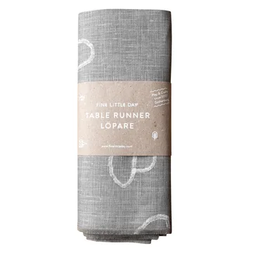 Chemin de table Mushroom lin - Gris - Fine Little Day