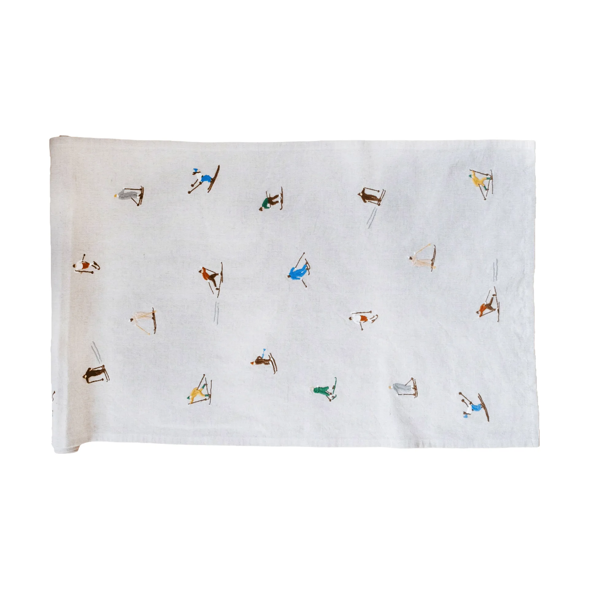 Chemin de table Skiers, Naturel, 45x150 cm Fine Little Day