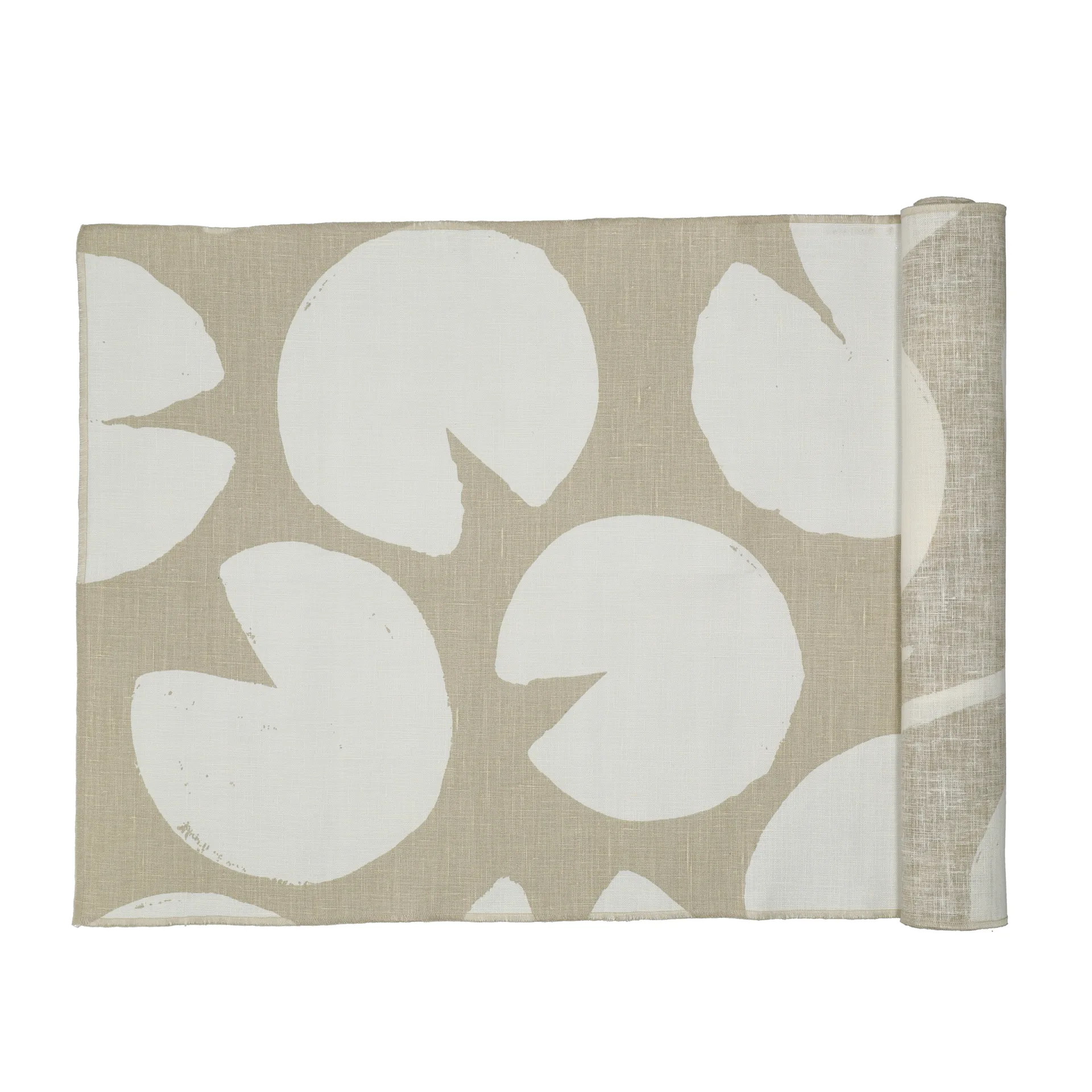 Chemin de table Water lilies 45x150 cm, Sable-blanc Fine Little Day