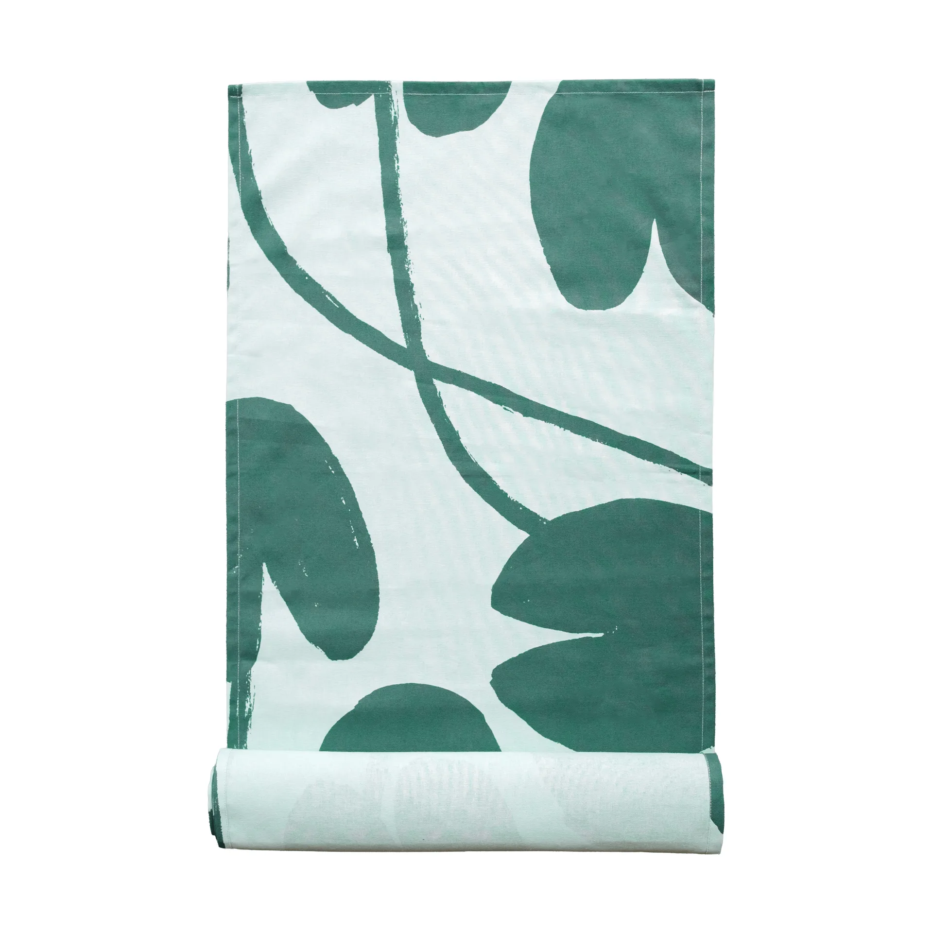 Chemin de table Water lilies 45x150 cm, Vert clair-vert Fine Little Day