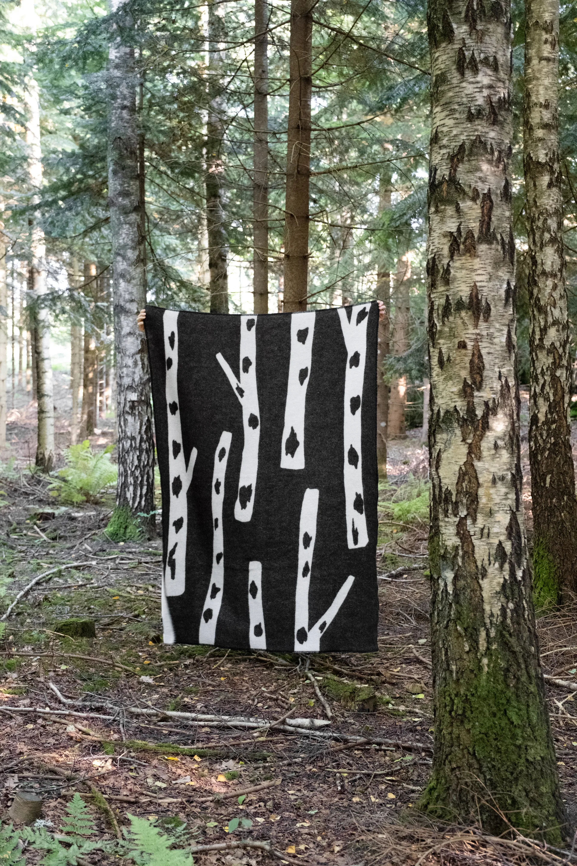 Couverture Birch 130x180 cm, Black-white Fine Little Day