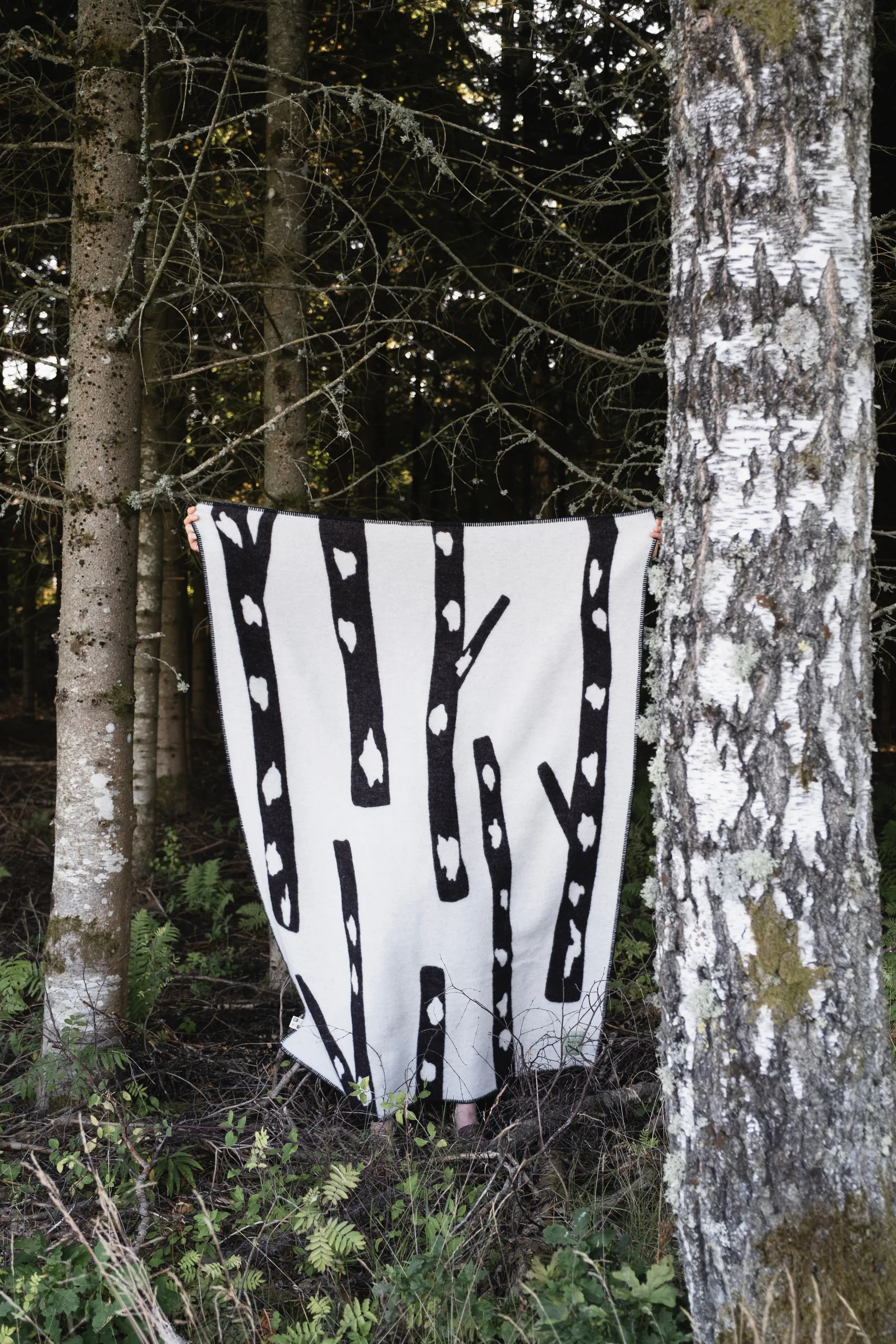 Couverture Birch 130x180 cm, Black-white Fine Little Day