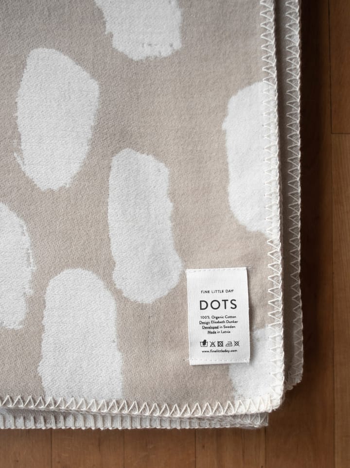 Couverture Dots 140x180 cm, Beige Fine Little Day
