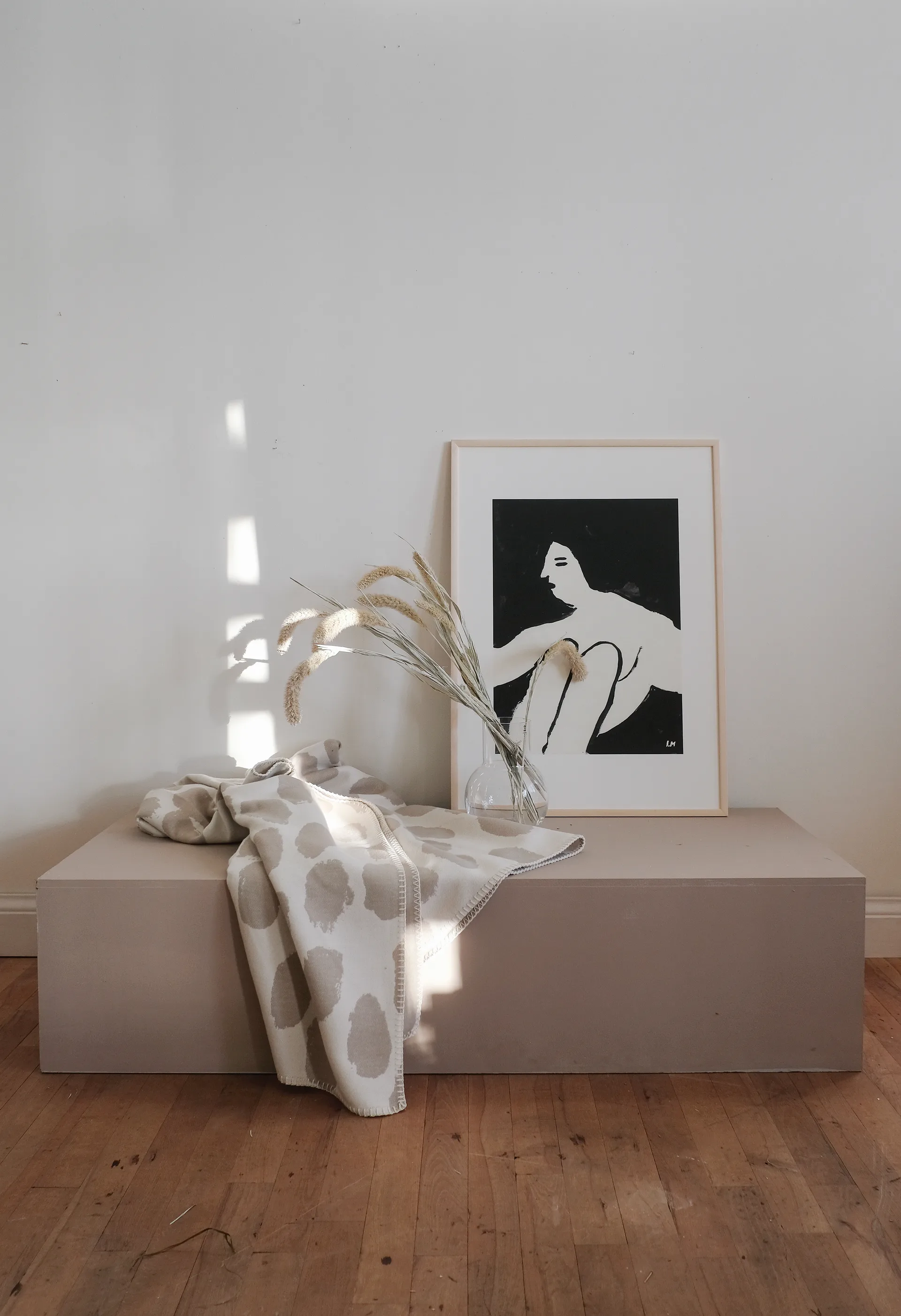 Couverture Dots 140x180 cm, Beige Fine Little Day