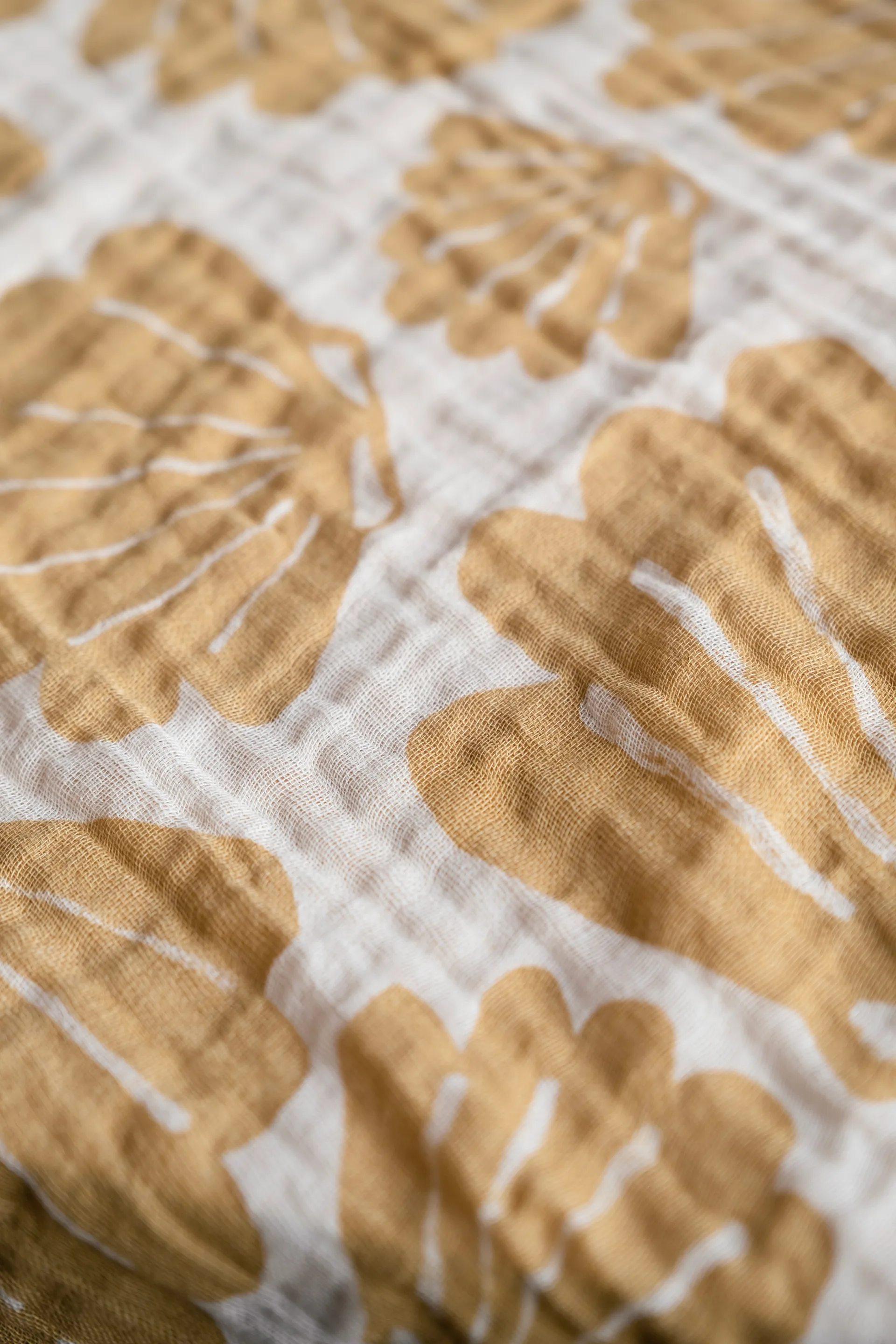 Couverture en mousseline Snäcka 120x120 cm, Sand Fine Little Day