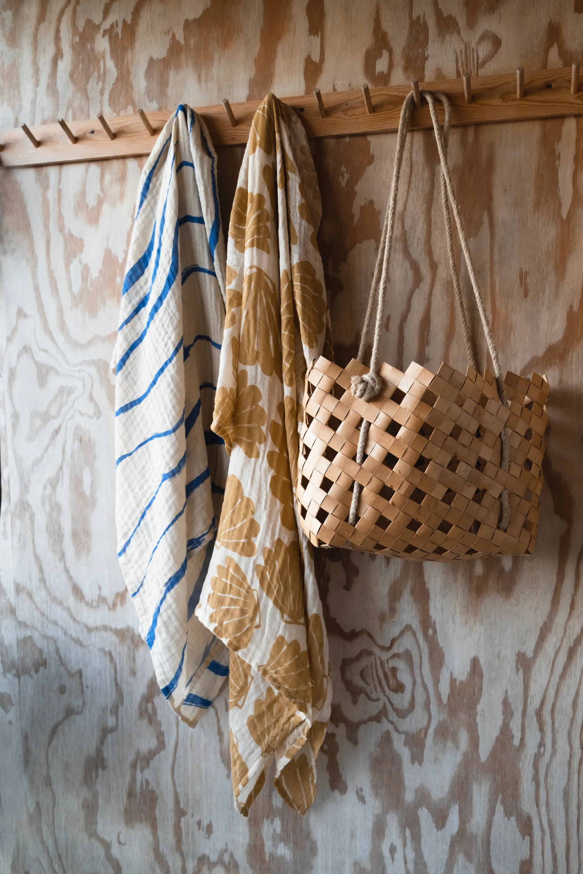 Couverture en mousseline Snäcka 120x120 cm, Sand Fine Little Day