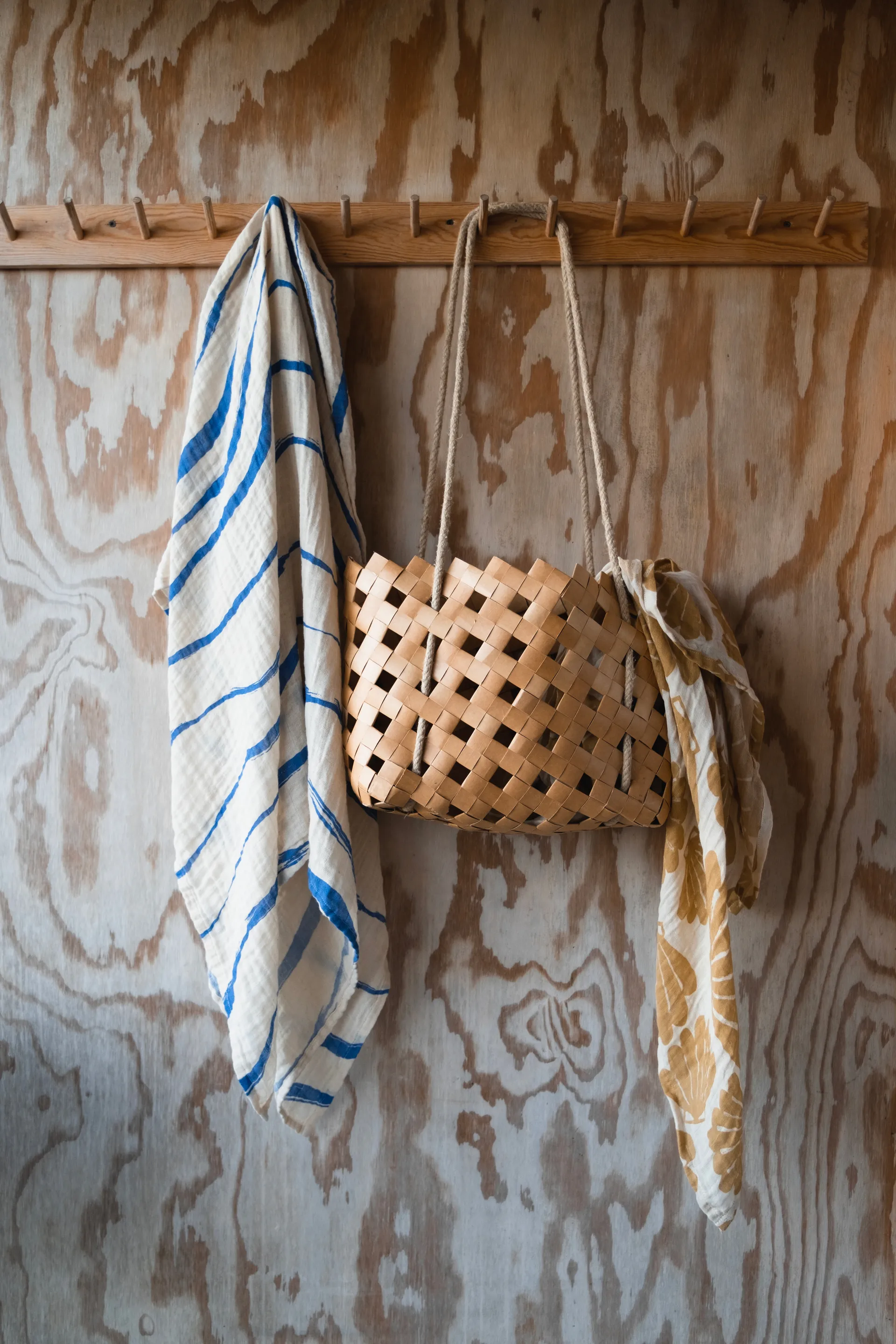 Couverture en mousseline Våg 120x120 cm, Blue Fine Little Day