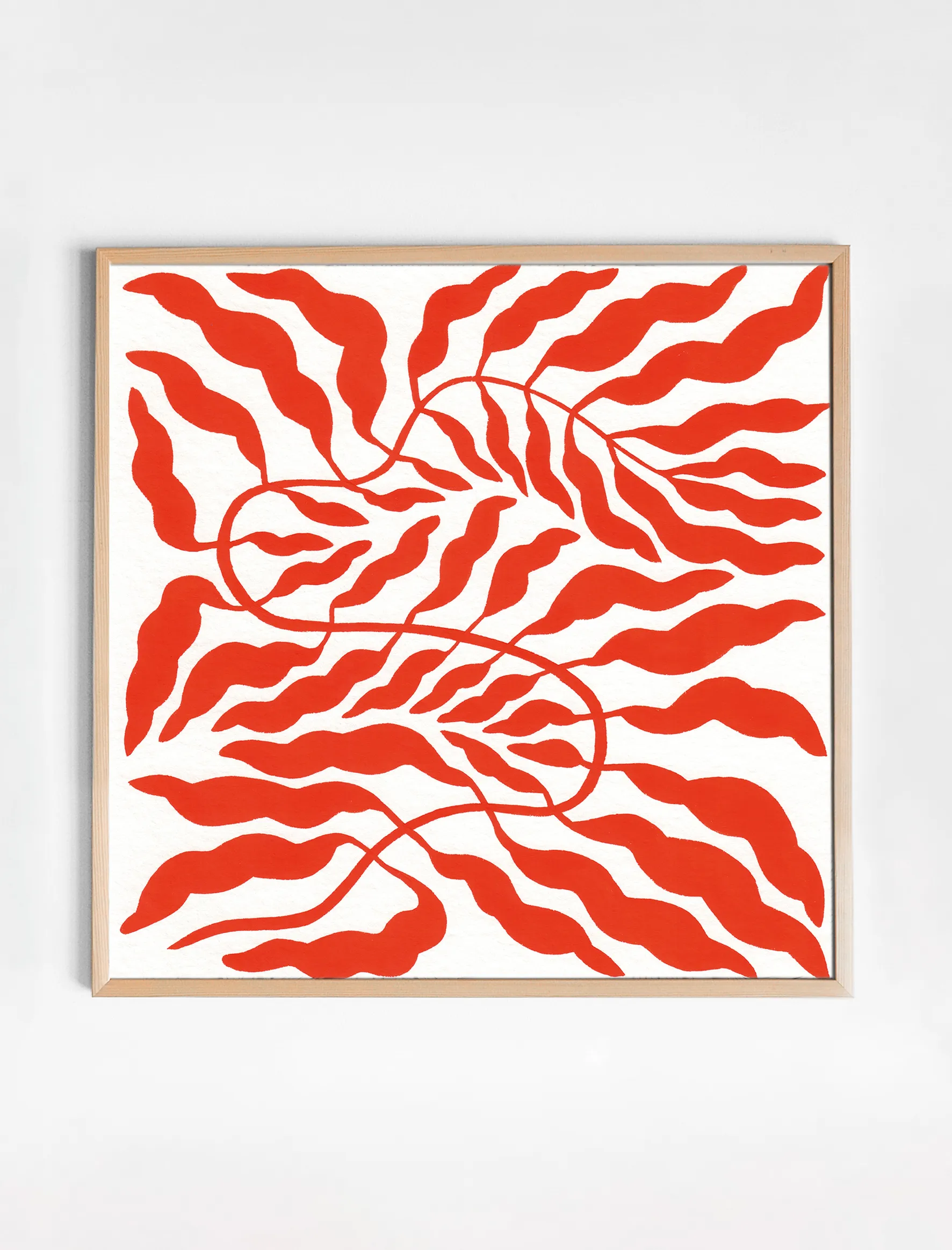 Feuille Orange Red, 50x50 cm Fine Little Day