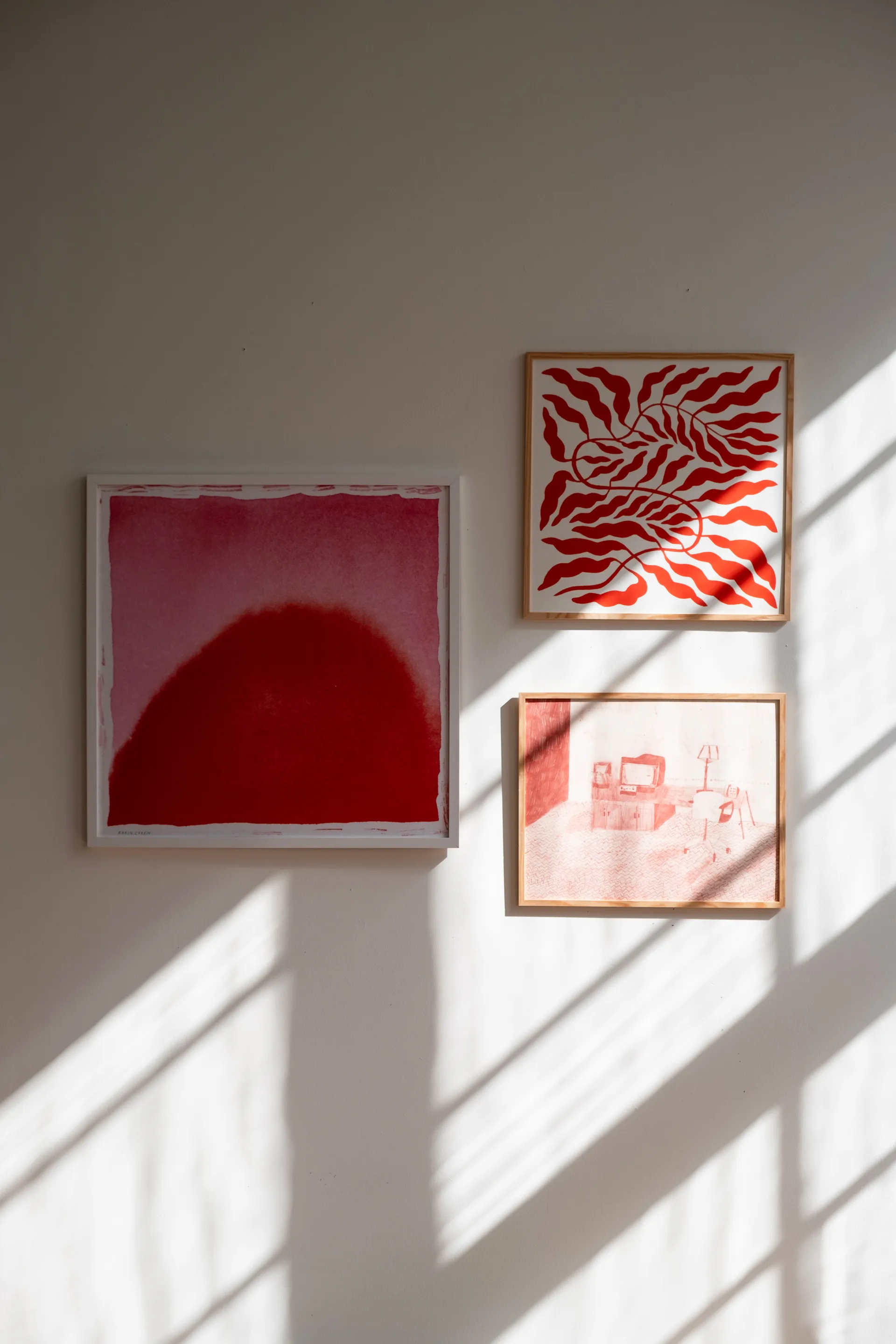 Feuille Orange Red, 50x50 cm Fine Little Day