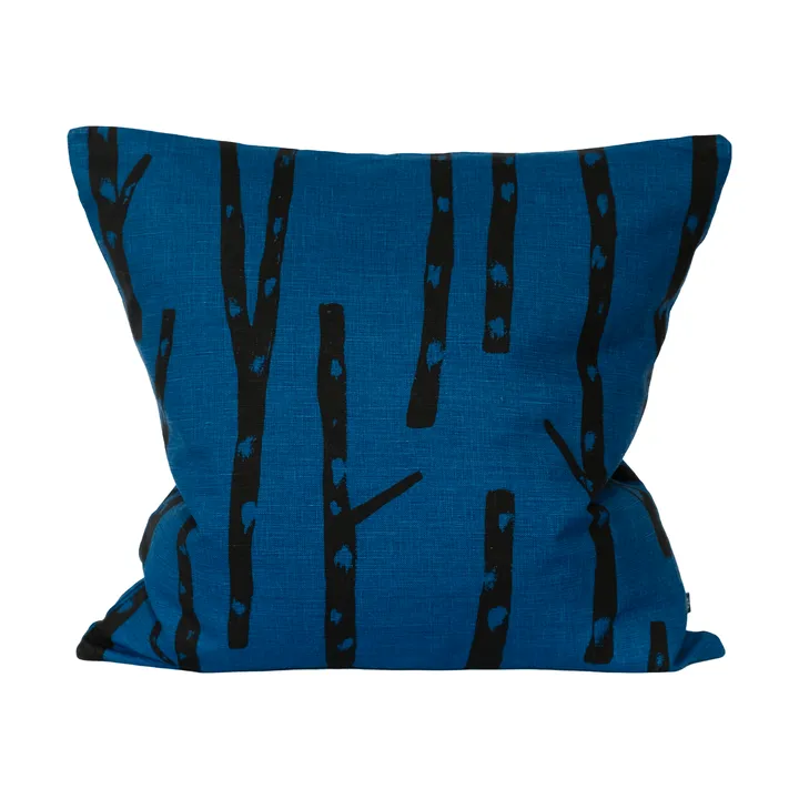 Housse de coussin Birch 48x48 cm - Bleu-noir - Fine Little Day