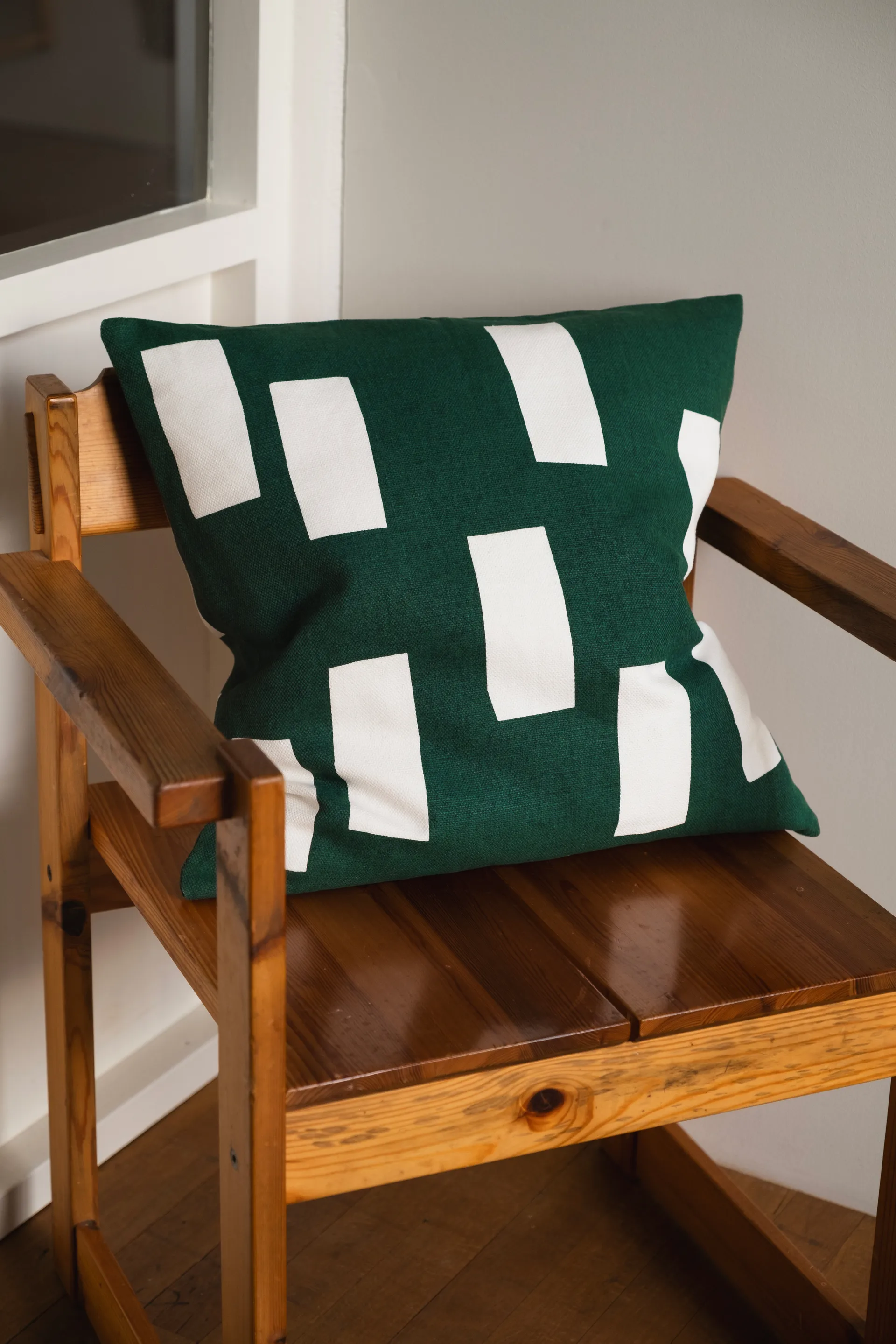 Housse de coussin Block 48x48 cm, Green Fine Little Day