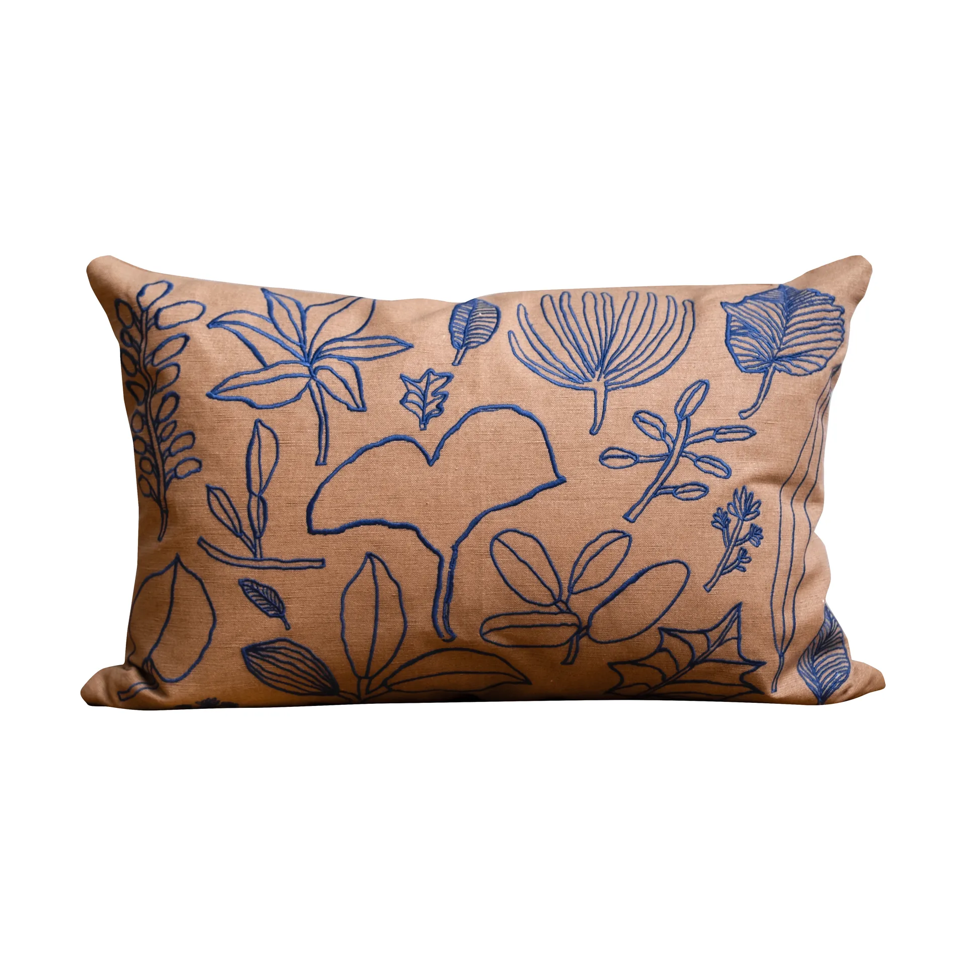 Housse de coussin Botanic 38x58 cm, Brown-blue Fine Little Day