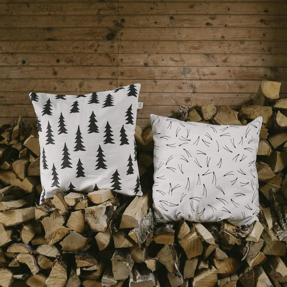 Housse de coussin Gran, blanc-noir Fine Little Day