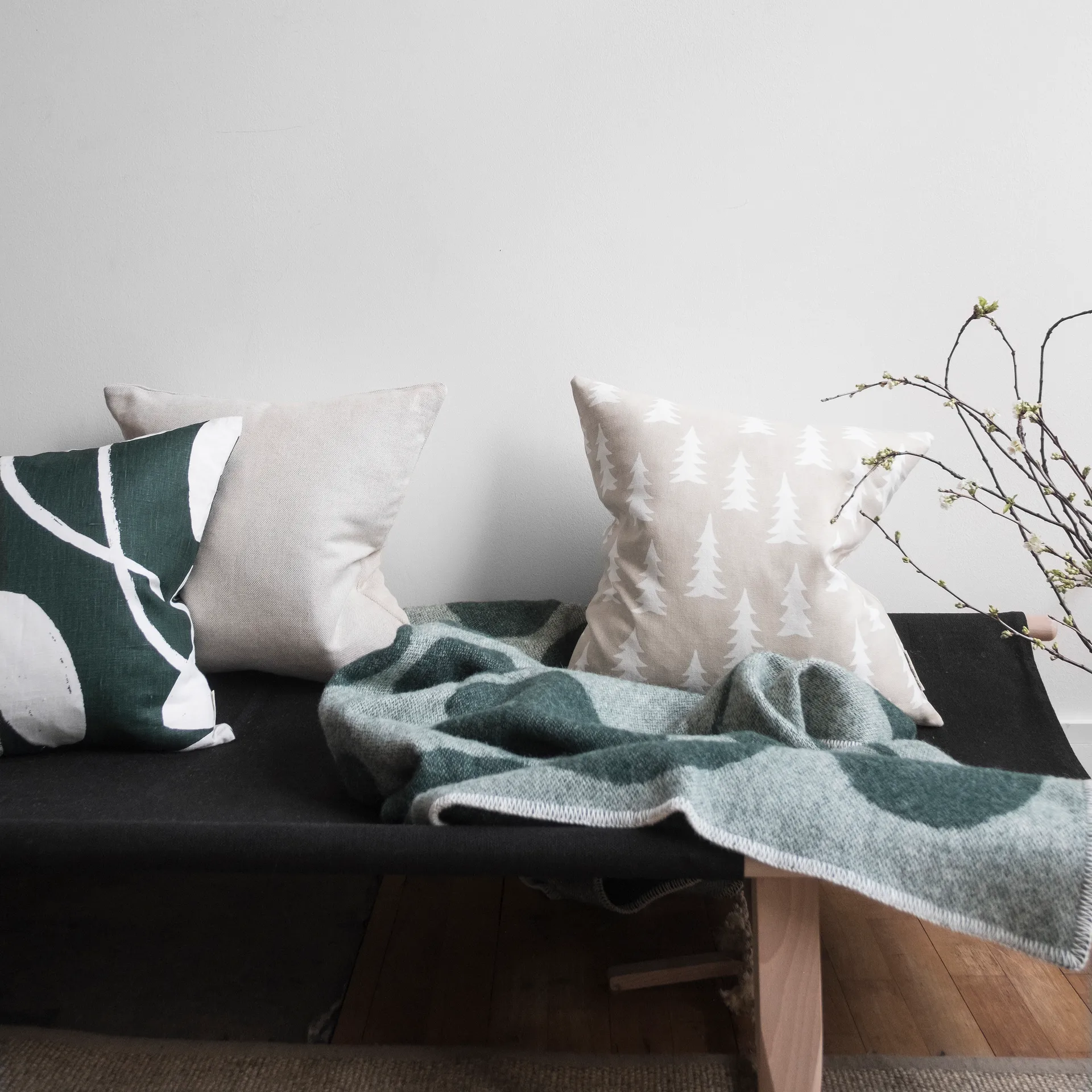 Housse de coussin Gran, sable Fine Little Day