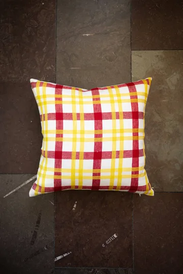 Housse de coussin Grid - Jaune, 45x45 cm - Fine Little Day