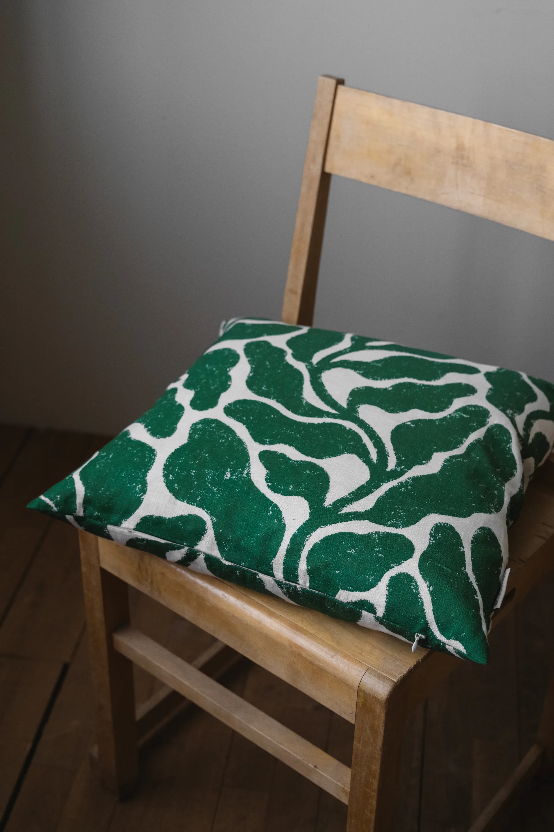 Housse de coussin Leaves 48x48 cm, Green Fine Little Day