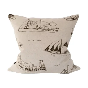 Housse de coussin Ohoy - Naturel-brun, 48x48 cm - Fine Little Day