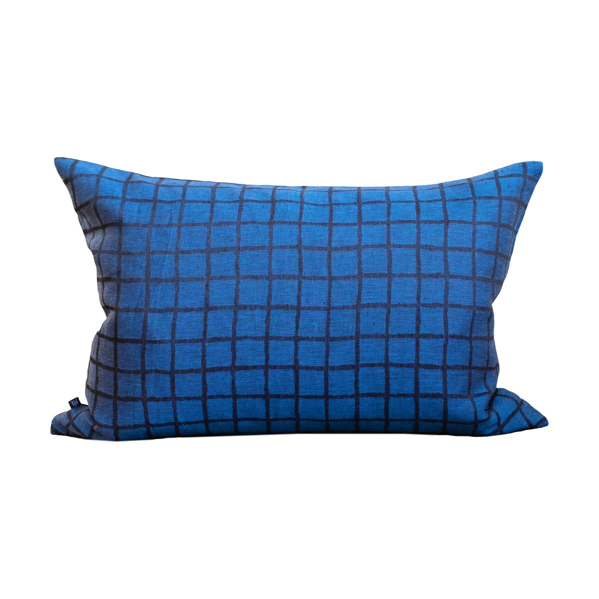 Fine Little Day Housse de coussin Rutig 48x68 cm Blue-black