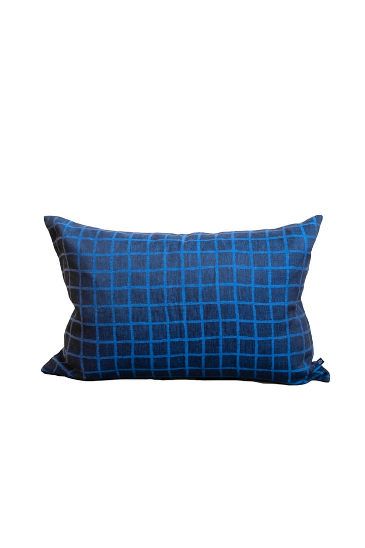 Housse de coussin Rutig 48x68 cm - Blue-black - Fine Little Day