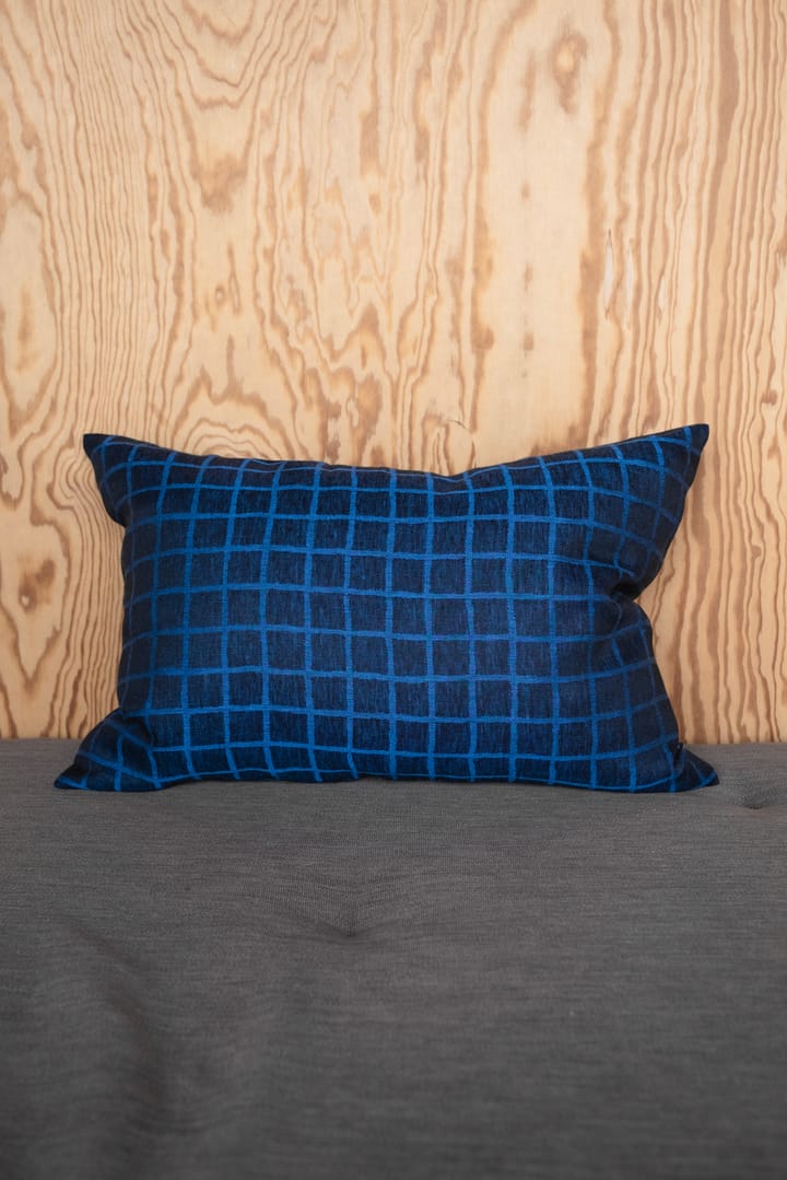 Housse de coussin Rutig 48x68 cm - Blue-black - Fine Little Day