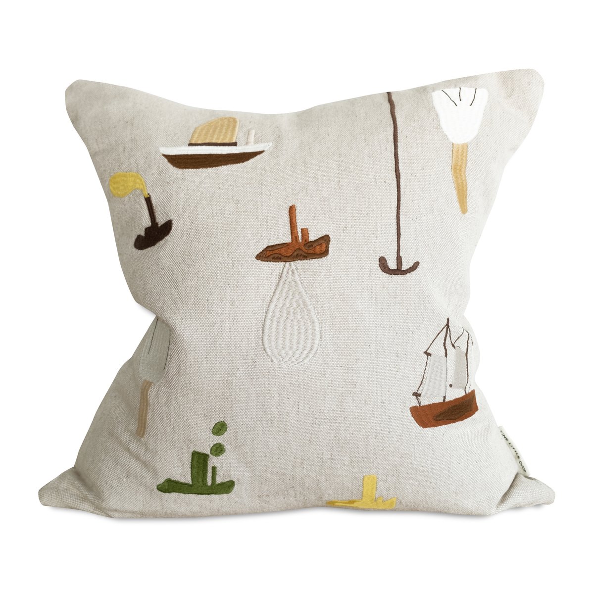 Fine Little Day Housse de coussin Sail With Me 48x48 cm Gris