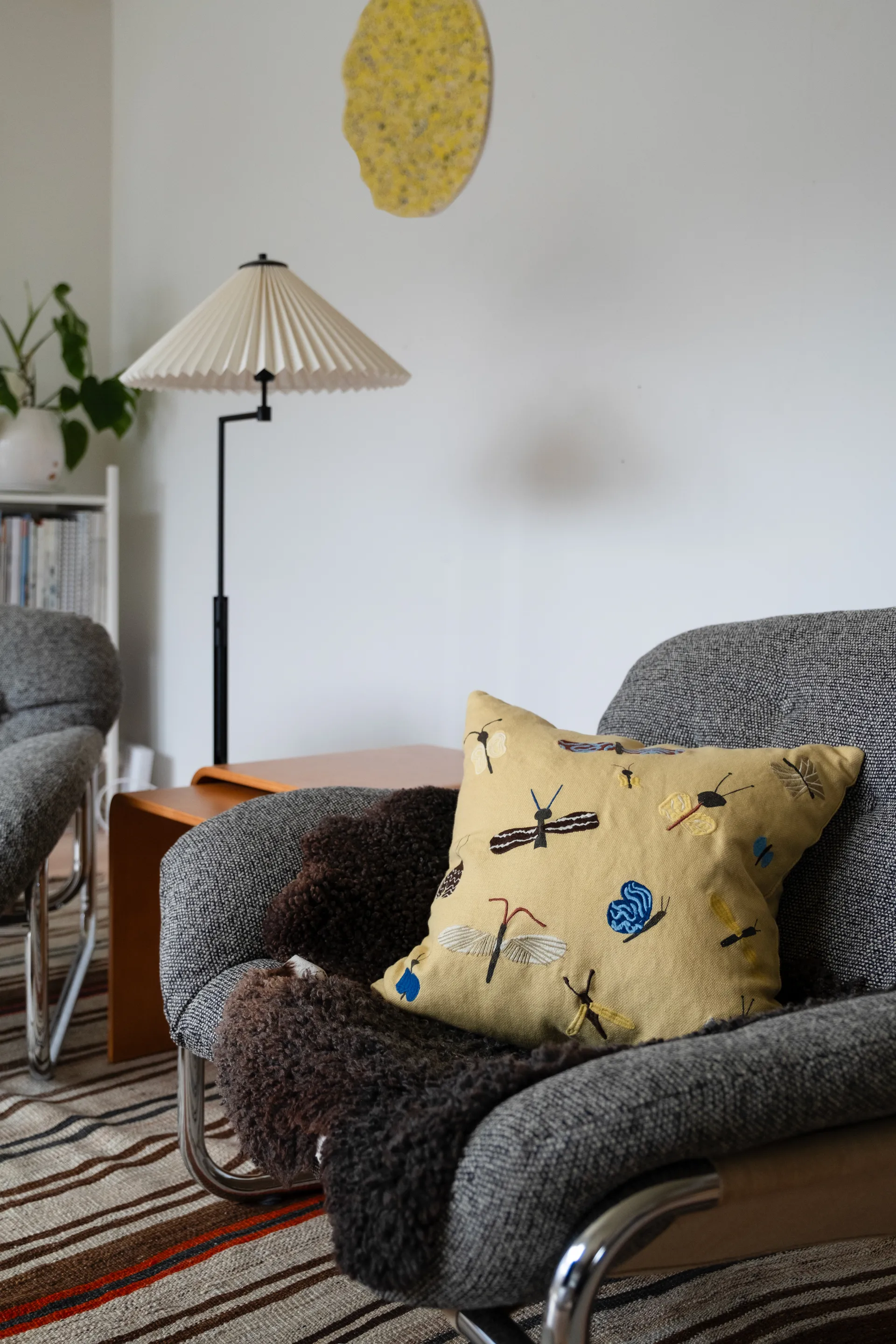 Housse de coussin Slända 48x48 cm, Yellow Fine Little Day