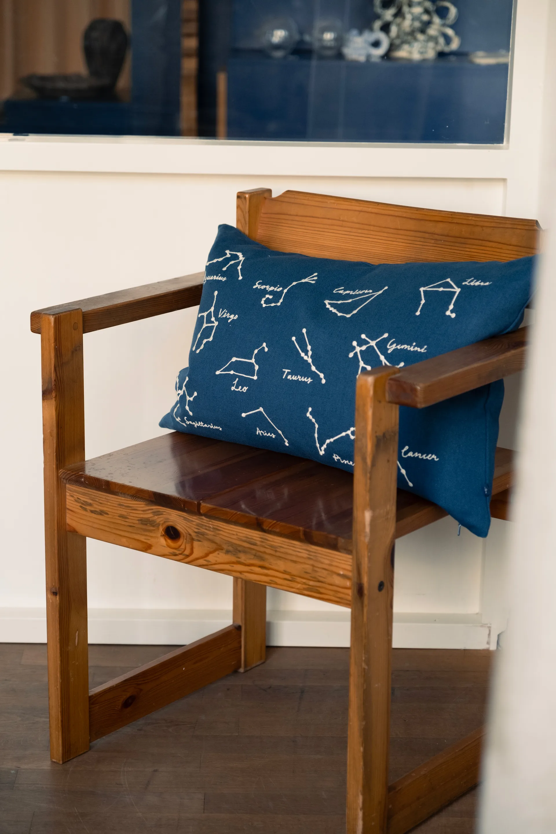 Housse de coussin Stjärntecken 38x58 cm, Blue-White Fine Little Day