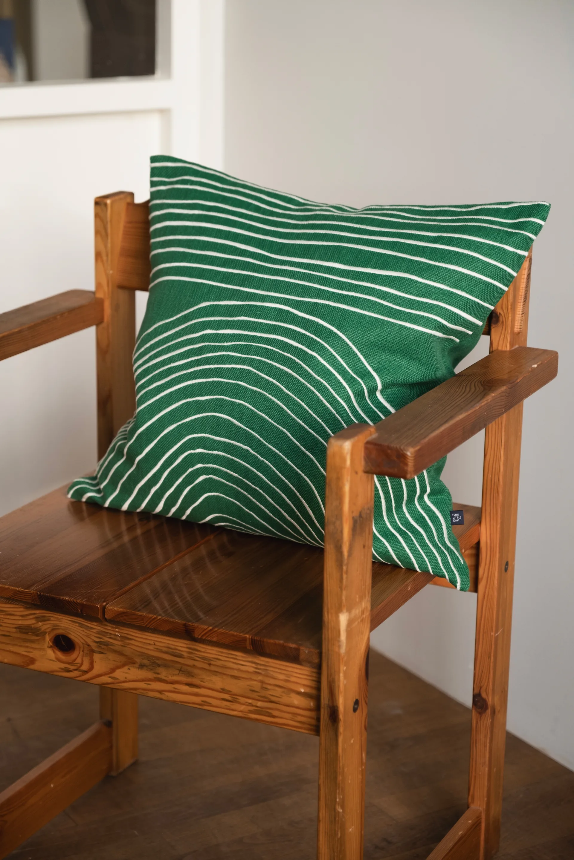 Housse de coussin Strå 48x48 cm, Green Fine Little Day