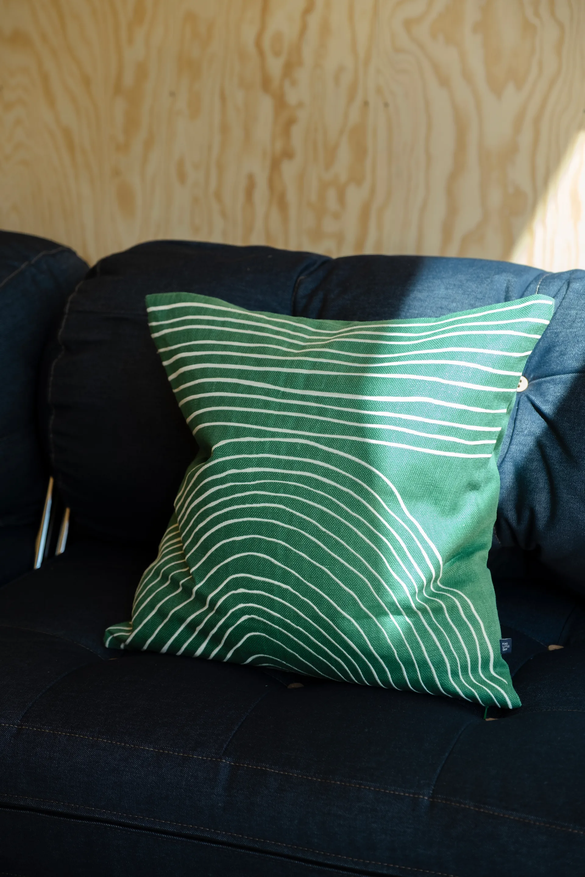 Housse de coussin Strå 48x48 cm, Green Fine Little Day