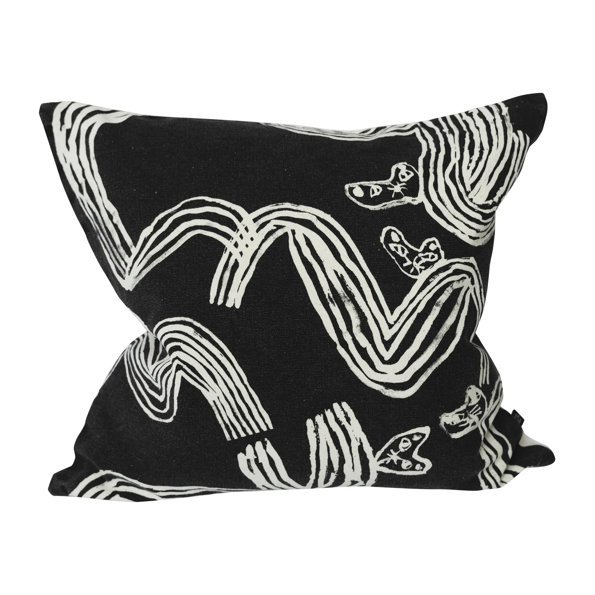 Housse de coussin Tigre 48x48 cm, Noir Fine Little Day