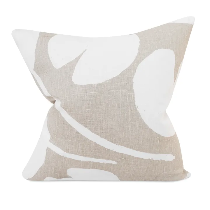 Housse de coussin Water lilies - Beige-blanc, 48x48cm - Fine Little Day