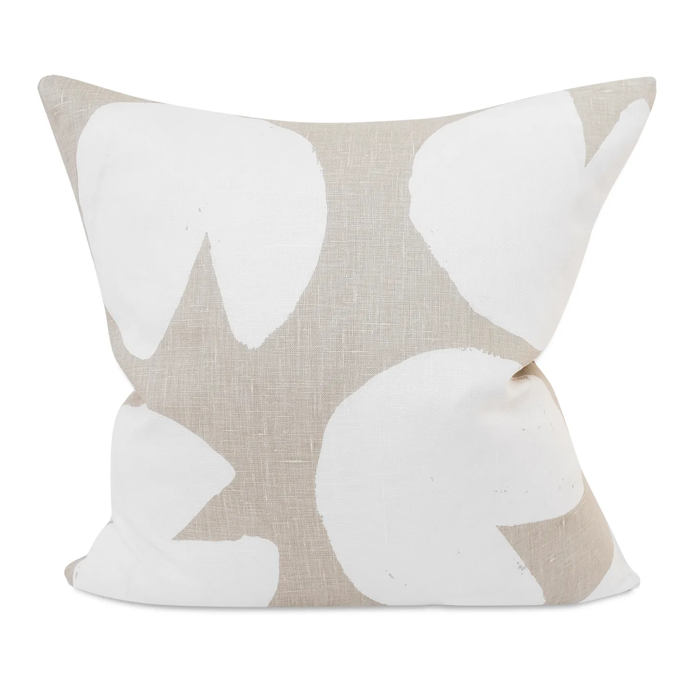 Housse de coussin Water lilies, Beige-blanc, 48x48cm Fine Little Day