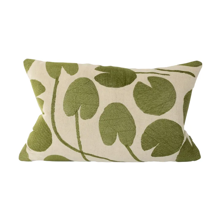 Housse de coussin Water lilies - Naturel-vert, 38x58 cm - Fine Little Day