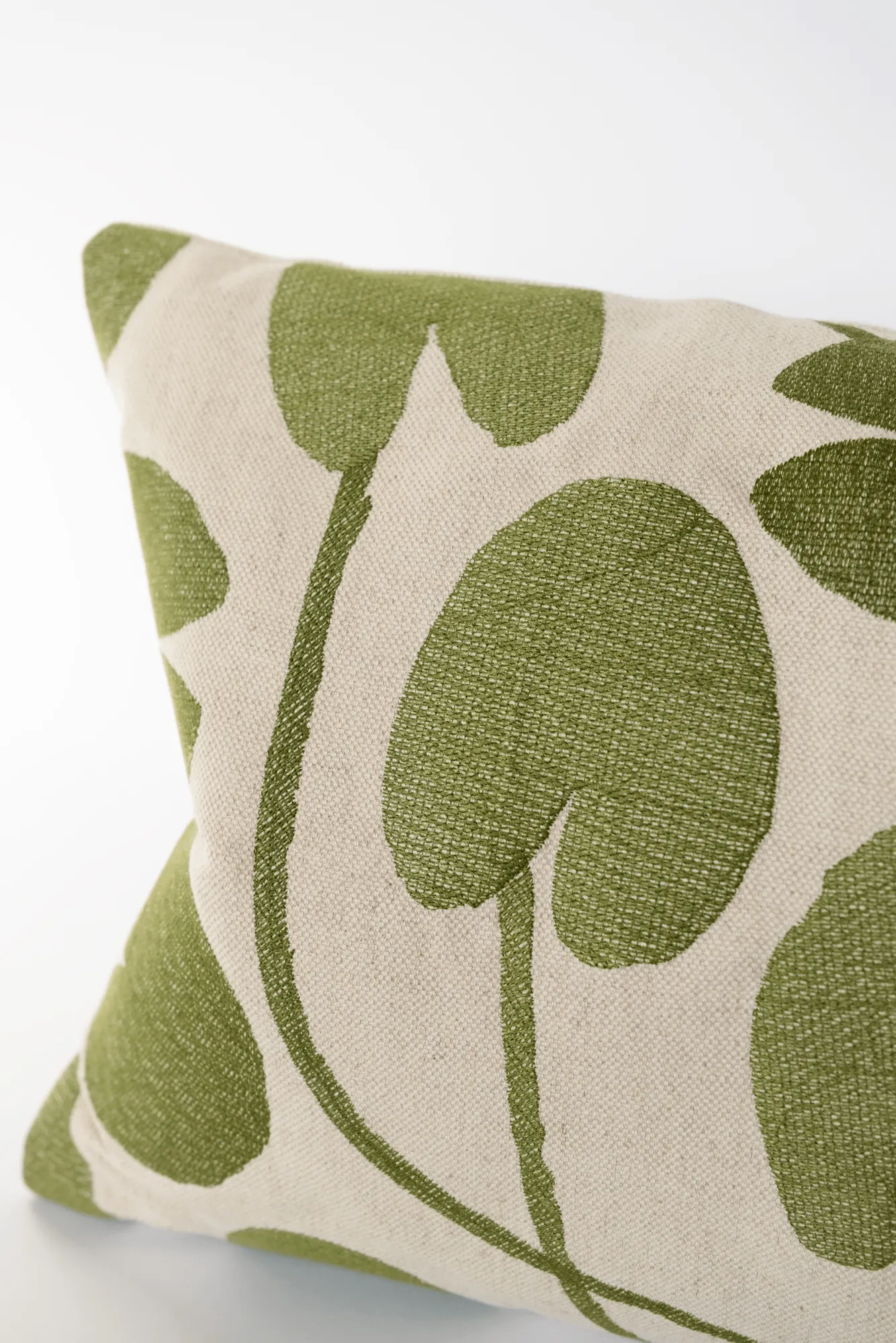 Housse de coussin Water lilies, Naturel-vert, 38x58 cm Fine Little Day