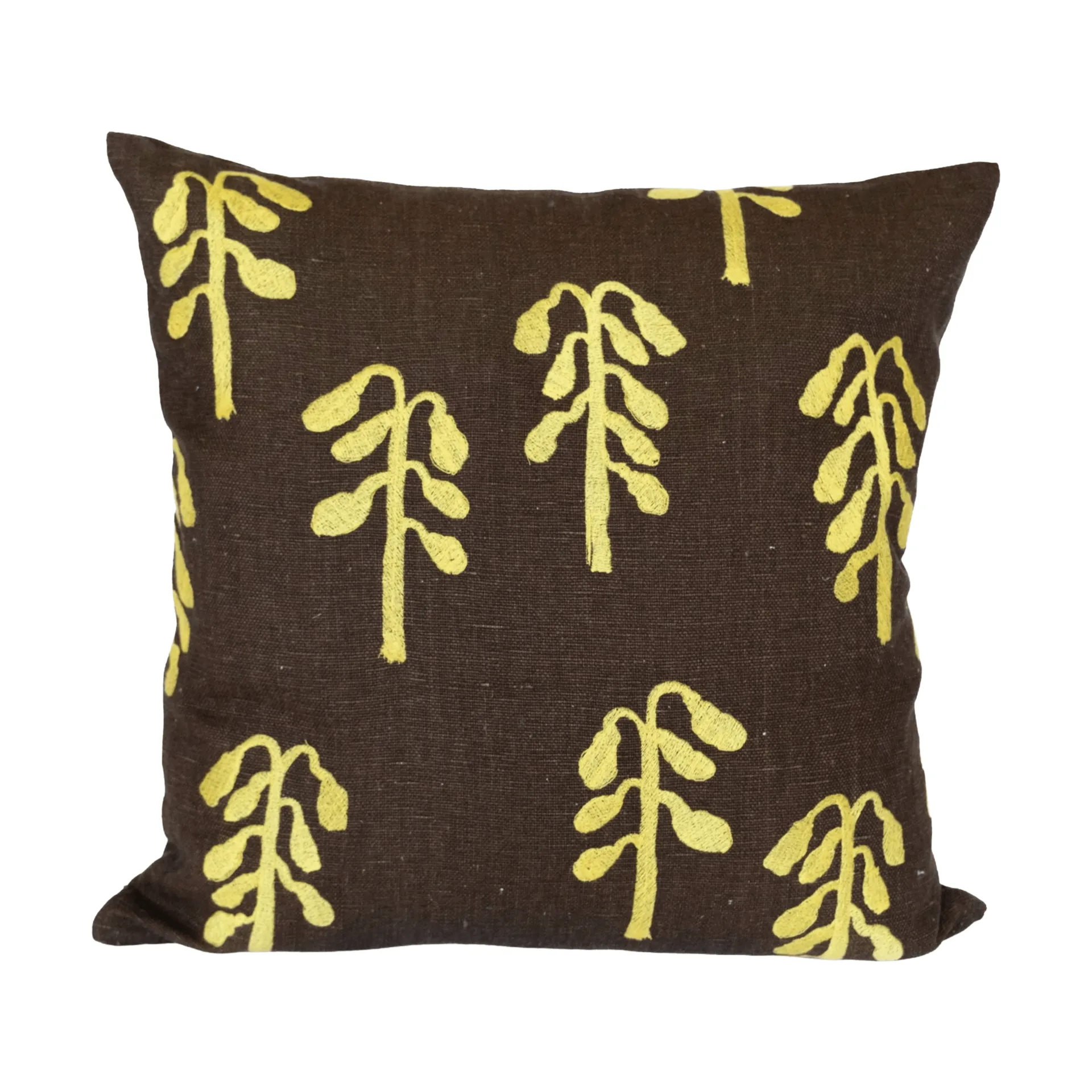 Housse de coussin Weeping Birch, Marron-jaune, 48x48 cm Fine Little Day