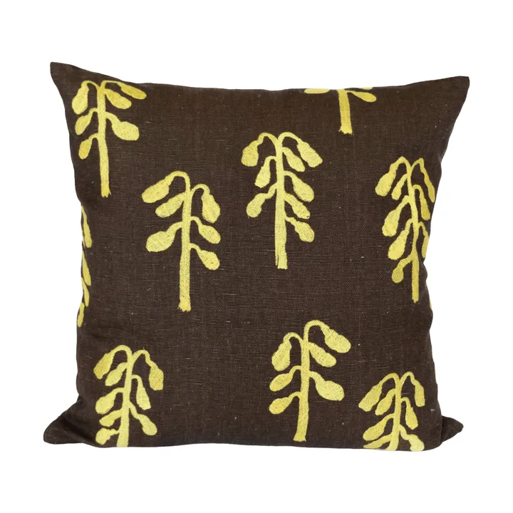 Housse de coussin Weeping Birch - Marron-jaune, 48x48 cm - Fine Little Day