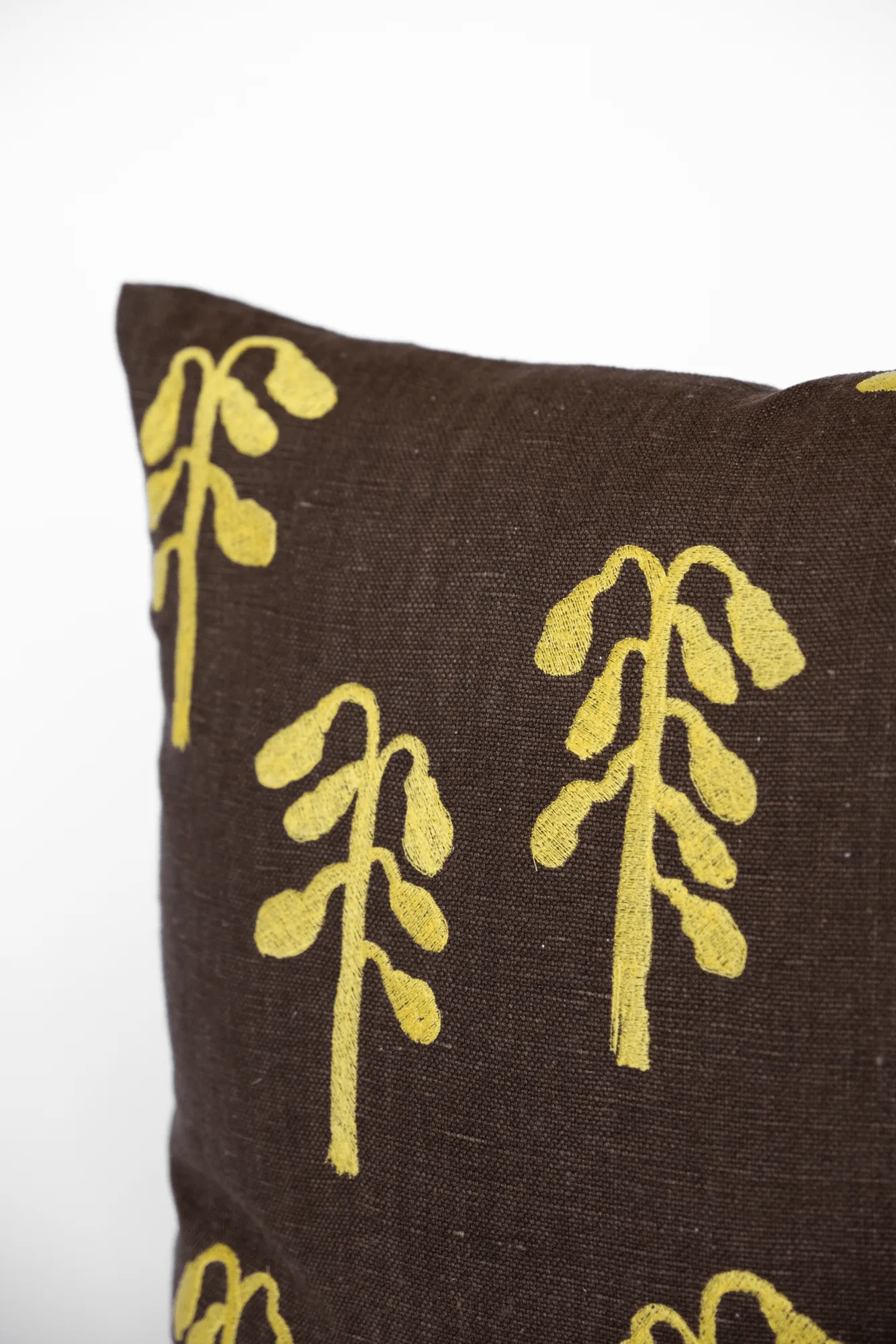 Housse de coussin Weeping Birch, Marron-jaune, 48x48 cm Fine Little Day