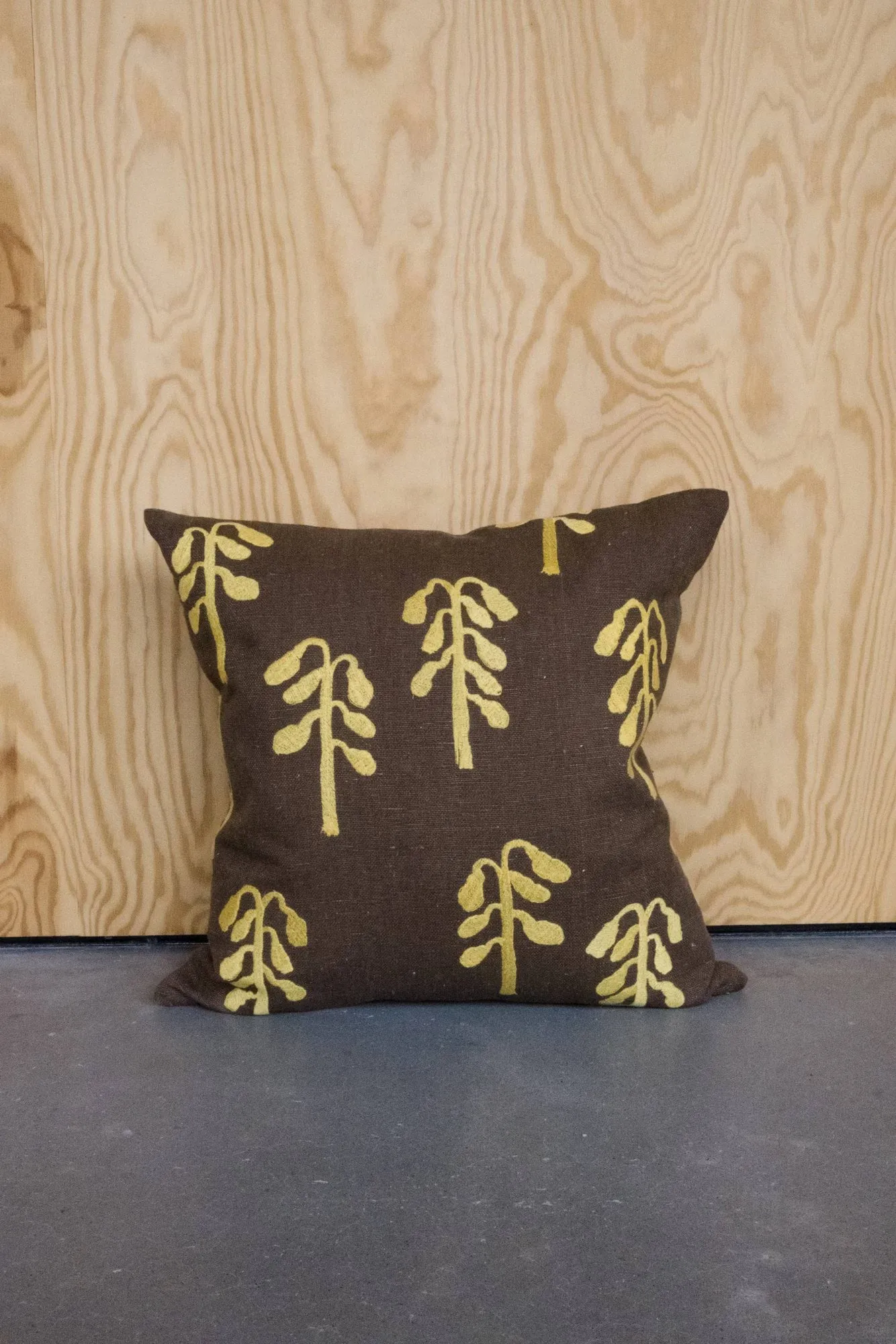 Housse de coussin Weeping Birch, Marron-jaune, 48x48 cm Fine Little Day
