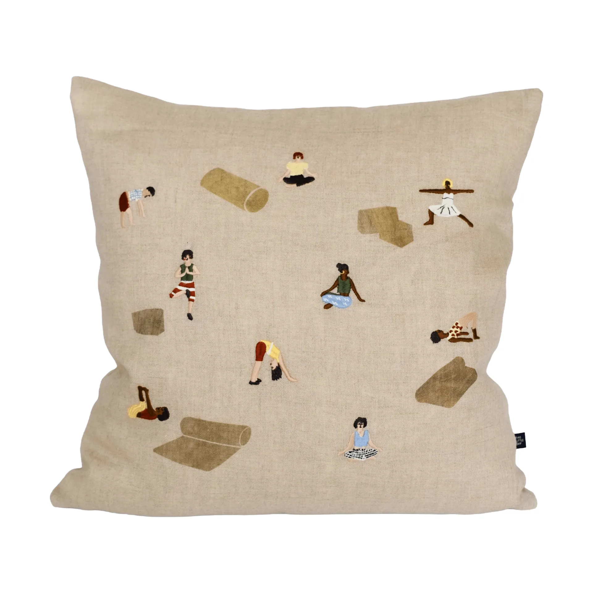 Housse de coussin Yoga, Naturel, 45x45 cm Fine Little Day